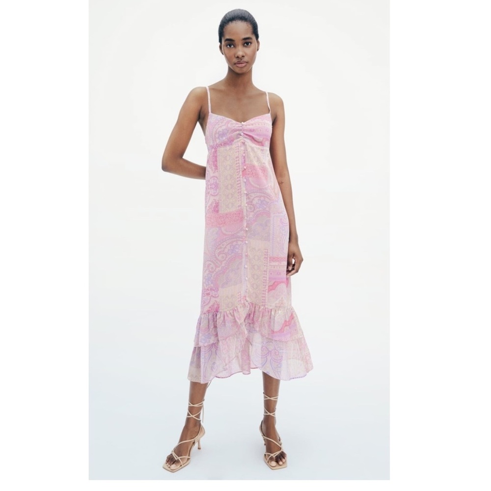 Zara Print Maxi Dress